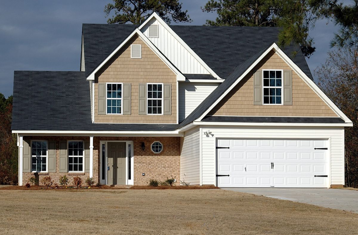 Home exterior in cooler weather